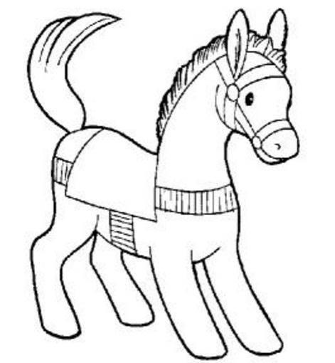 马简笔画图片 马简笔画彩色画