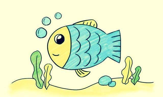 小鱼的简笔画 小鱼的简笔画可爱