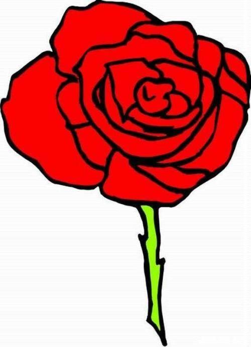 花朵简笔画彩色 春天花朵简笔画彩色