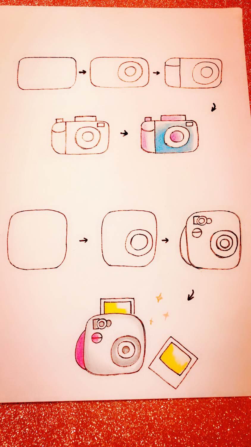 相机简笔画 相机简笔画可爱