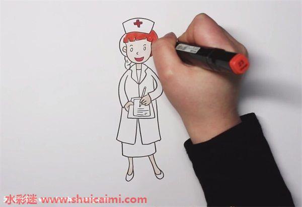 护士怎么画 护士简笔画画法