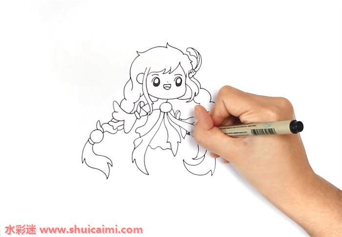 简单漂亮大乔怎么画 大乔简笔画图片q版教程