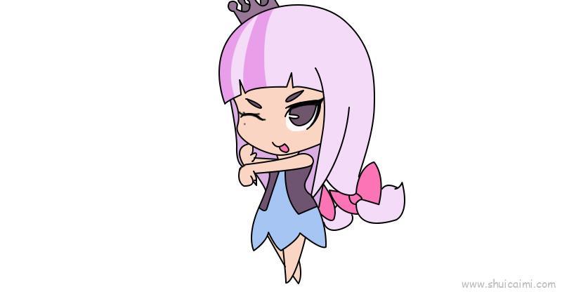 叶罗丽公主儿童画怎么画 叶罗丽公主简笔画图片