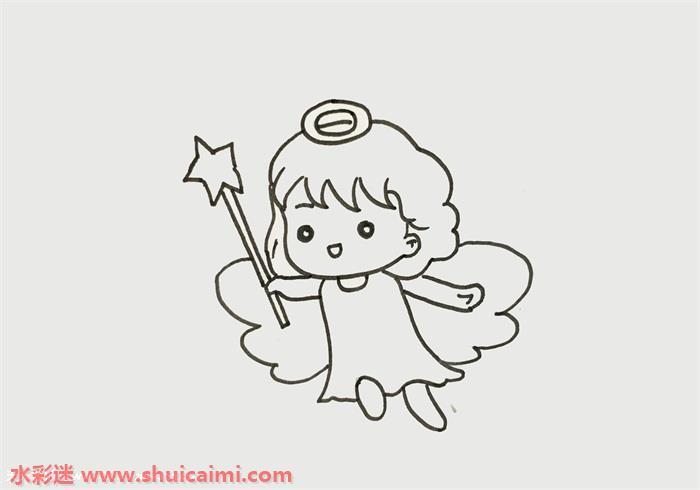 天使怎么画 天使简笔画彩色