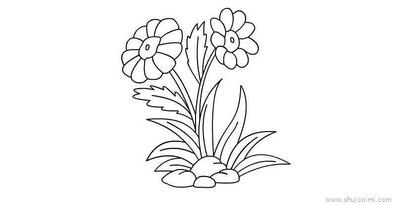 金盏花儿童画怎么画 金盏花简笔画图片