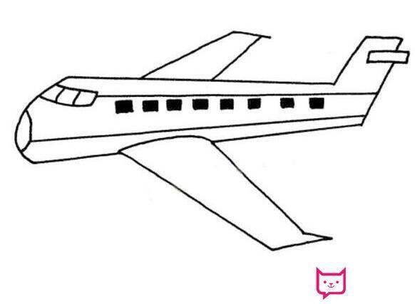 幼儿飞机简笔画图片大全 幼儿飞机简笔画图片大全可爱