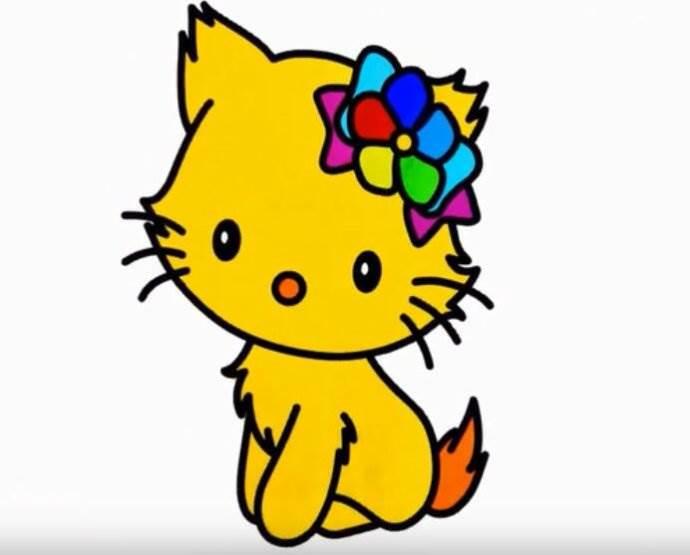 小猫简笔画图片大全 小狗简笔画图片大全
