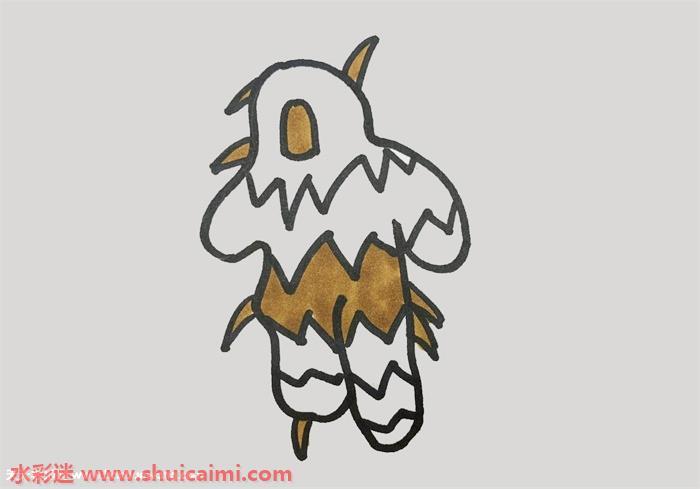 吃鸡吉利服怎么画 吉利服简笔画画法