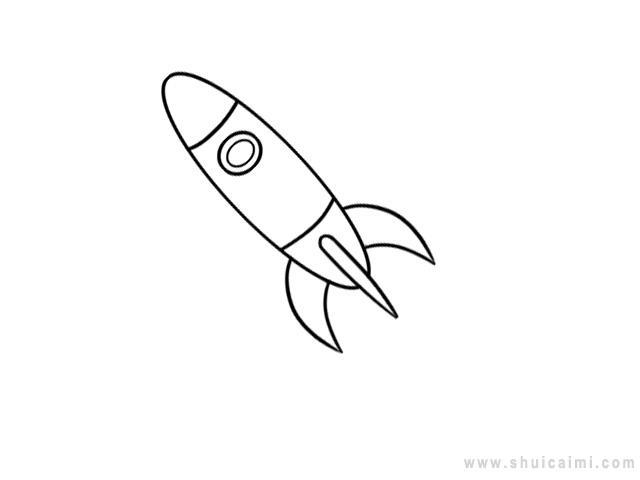 火箭简笔画怎么画 火箭简笔画好看
