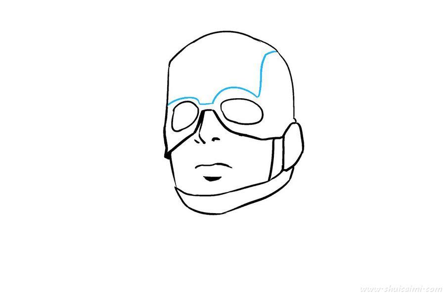 美国队长怎么画 美国队长简笔画简单又漂亮彩色