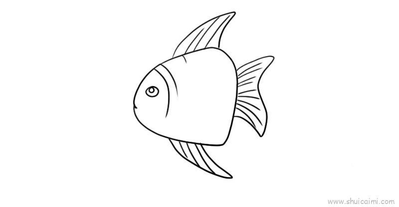 翻车鱼儿童画怎么画 翻车鱼简笔画简单