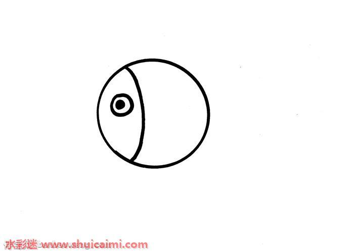 灯笼鱼怎么画 灯笼鱼简笔画彩色
