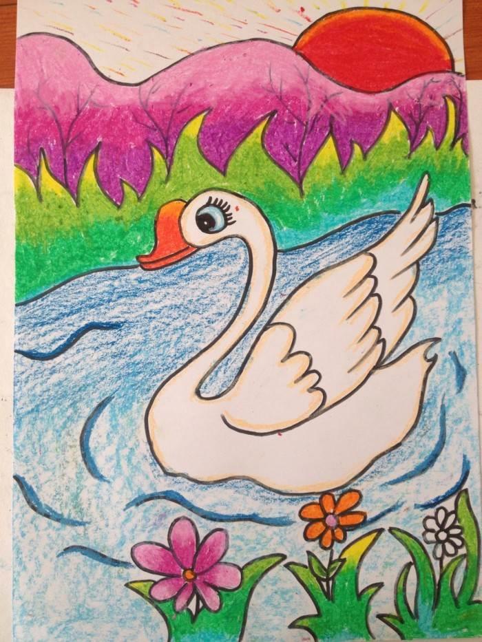 白天鹅简笔画 白天鹅简笔画简单又漂亮