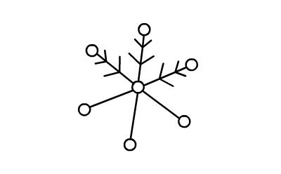 雪花的各种画法 简笔画_如何画雪花简笔画步骤