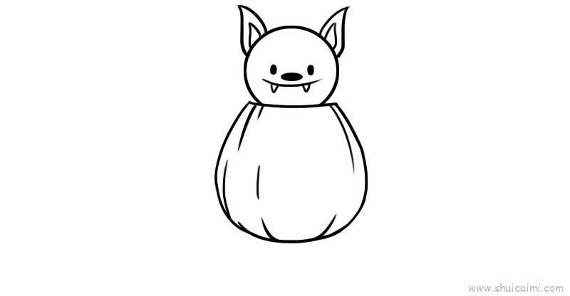 南瓜蝙蝠儿童画怎么画 南瓜蝙蝠简笔画简单又好看