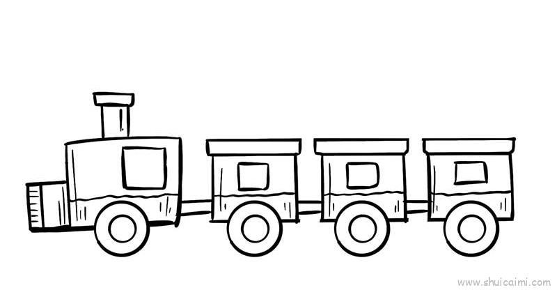 小火车儿童画怎么画 小火车简笔画好看