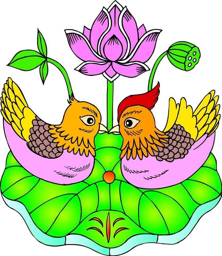 鸳鸯简笔画 一对鸳鸯简笔画