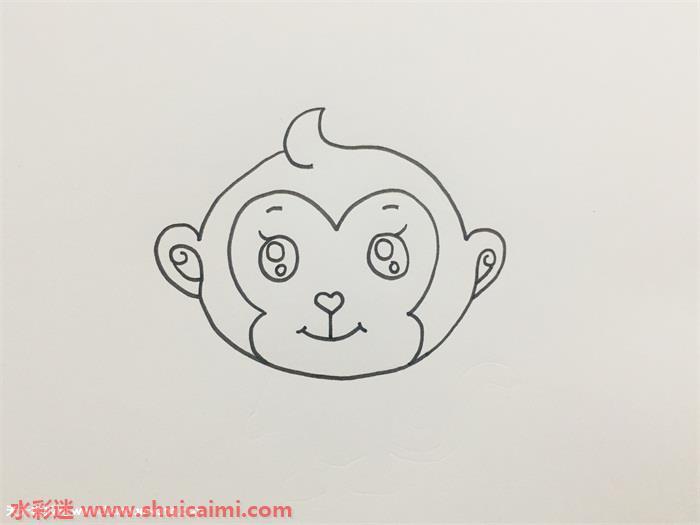 金丝猴怎么画 金丝猴简笔画步骤图