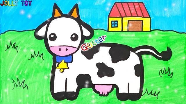 奶牛的简笔画图片大全 奶牛的简笔画图片大全彩色