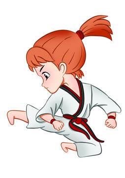 跆拳道简笔画图片大全 跆拳道简笔画彩色