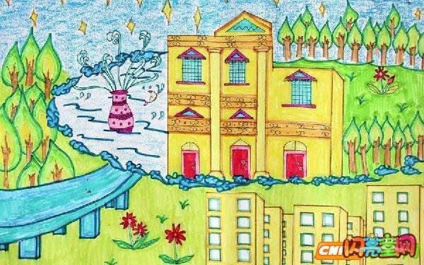 我心中的小学简笔画 我心中的小学简笔画图片大全