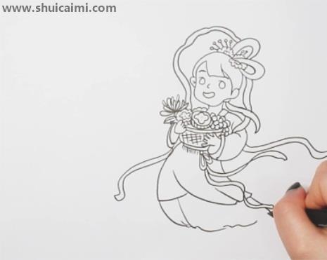 嫦娥简笔画怎么画 嫦娥简笔画简单