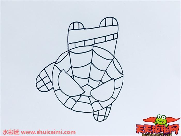 复联4蜘蛛侠怎么画 复联4蜘蛛侠简笔画简单易画彩色