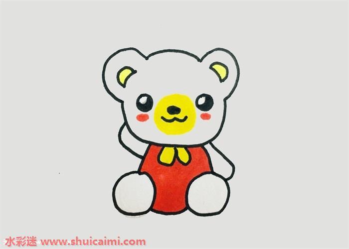 可爱动物简笔画怎么画彩色