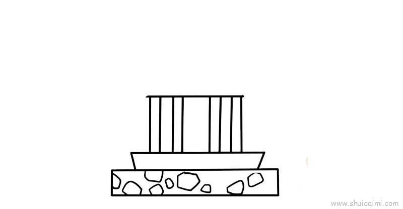 凉亭儿童画怎么画 凉亭简笔画图片大全