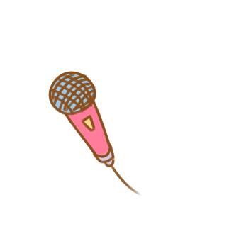 话筒简笔画 话筒简笔画彩色