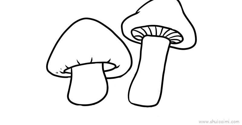 蘑菇儿童画怎么画 蘑菇简笔画步骤