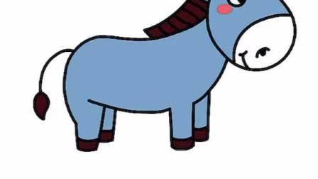 小毛驴简笔画 小毛驴简笔画图片大全涂色