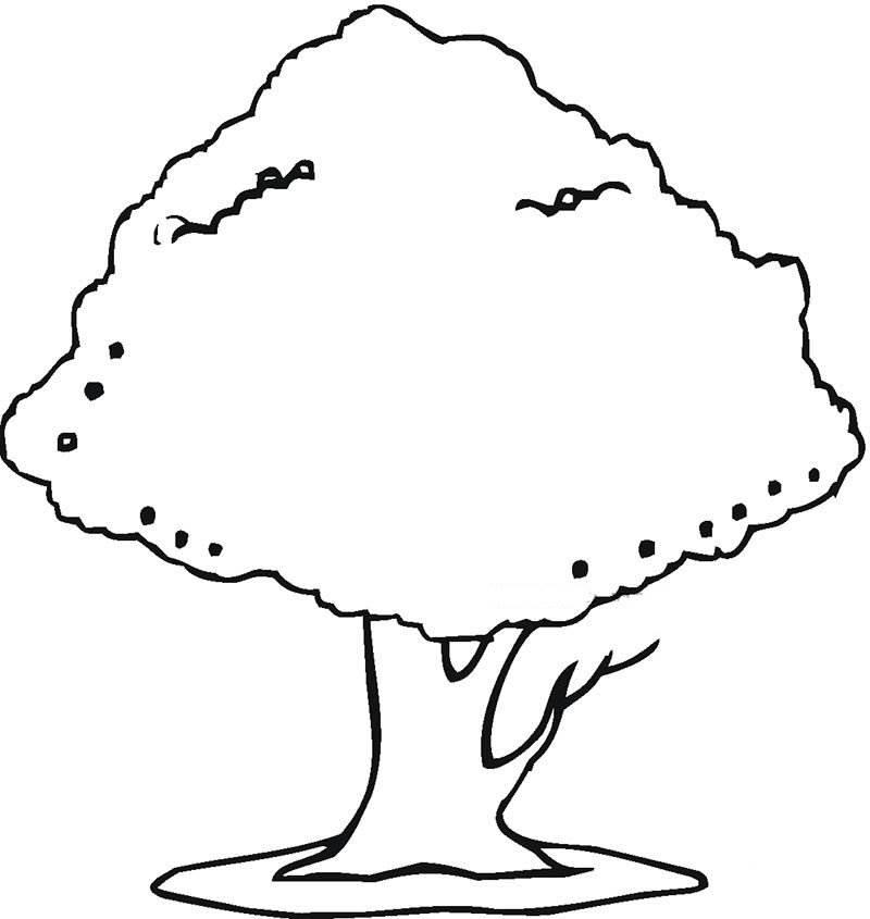 简笔画樱桃树绘画 简笔画的樱桃树