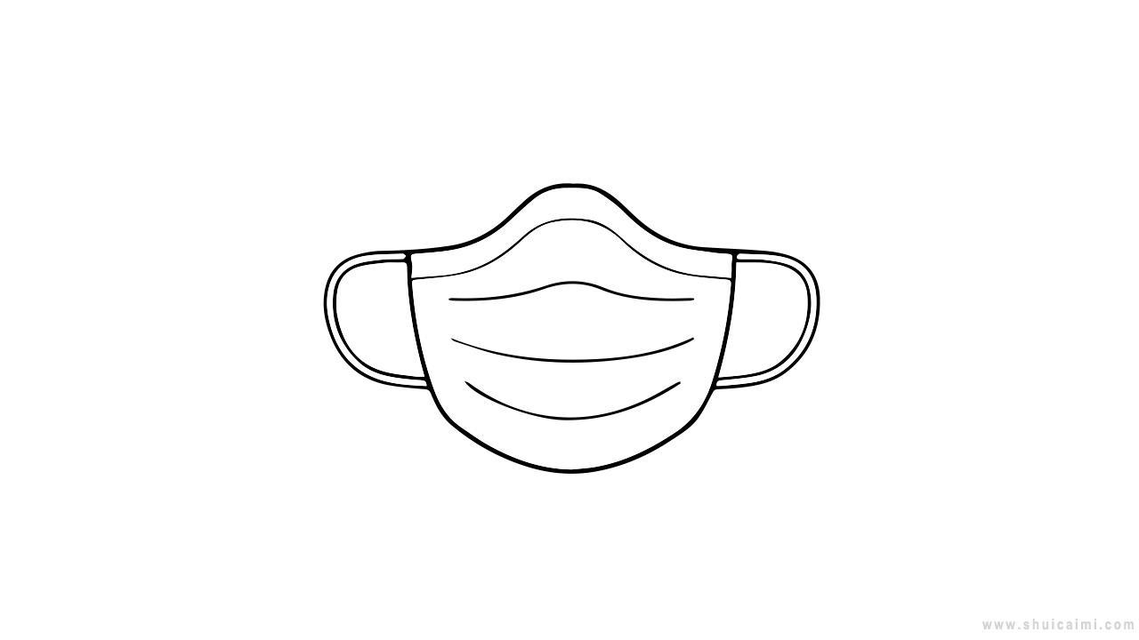 口罩简笔画怎么画 口罩简笔画简单