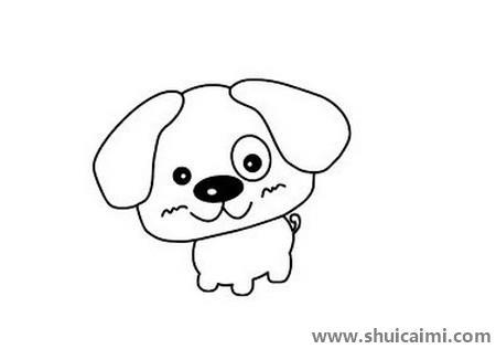 可爱的小狗儿童简笔画