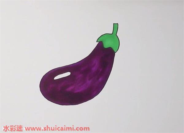 茄子怎么画 茄子简笔画漂亮彩色