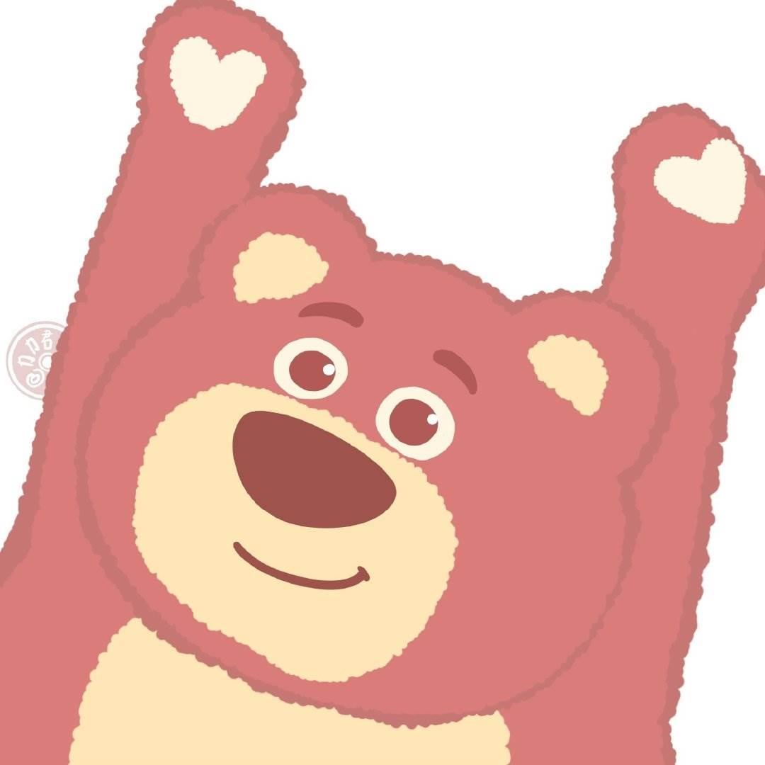 蓝色的草莓熊简笔画 蓝色草莓熊图片