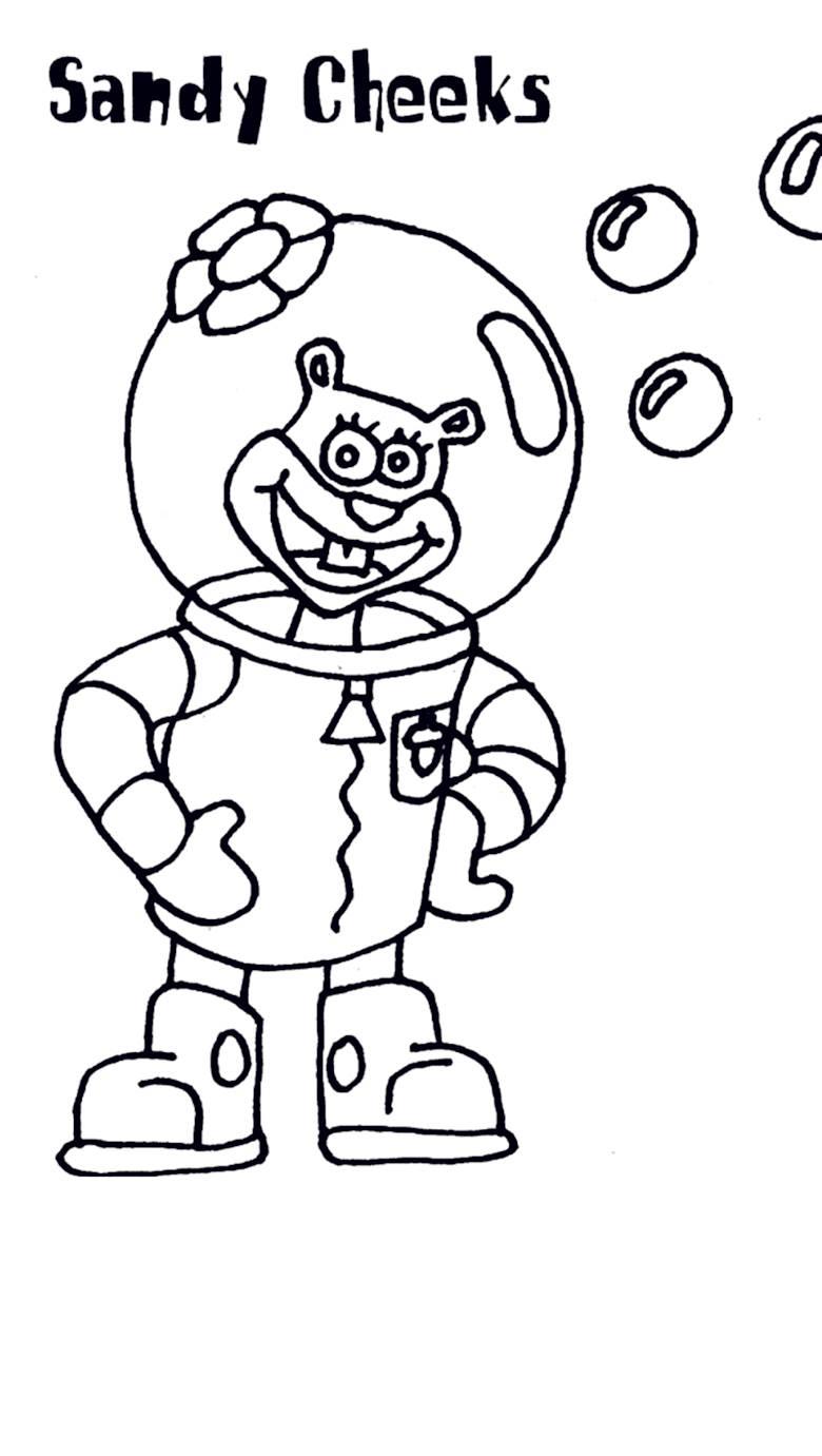 海绵宝宝派大星简笔画 海绵宝宝派大星简笔画带颜色