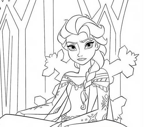 爱莎公主简笔画图片 爱莎公主简笔画图片简单漂亮