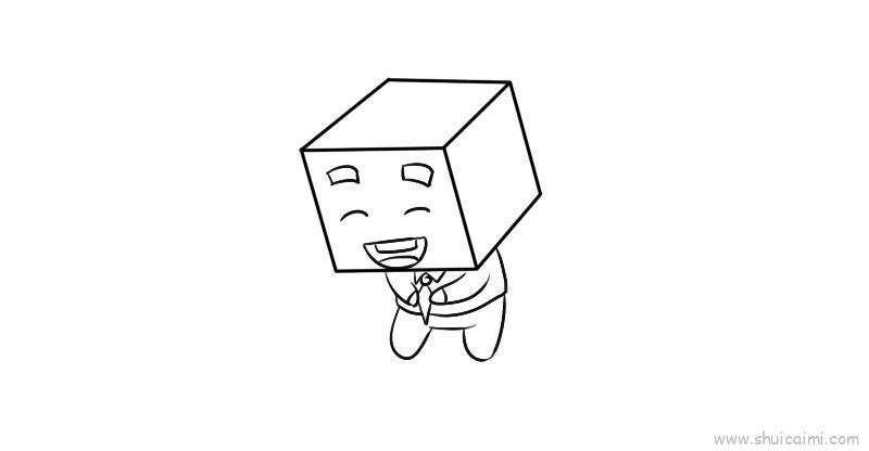 qq方块人涂鸦儿童画怎么画 qq方块人涂鸦简笔画步骤