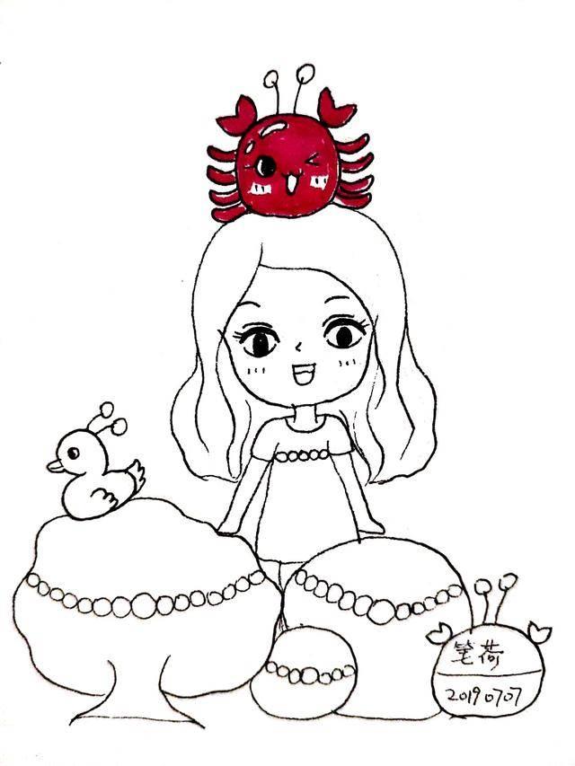 少女简笔画 少女简笔画简单又漂亮