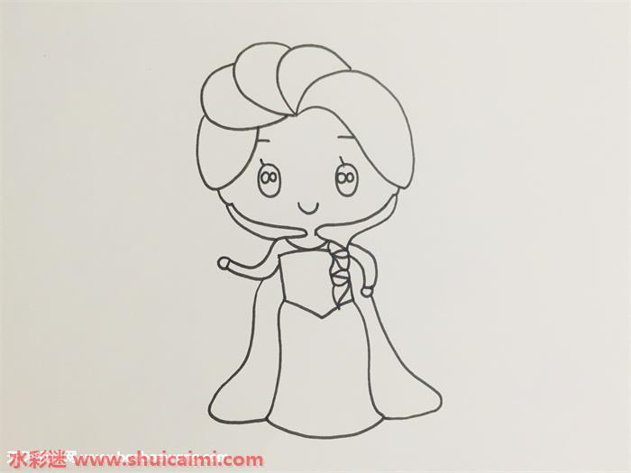 爱莎怎么画 爱莎简笔画简单又漂亮