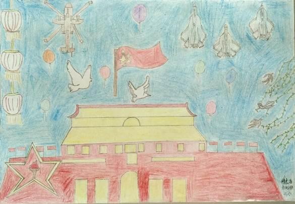 北京天门的简笔画 北京天门简笔画画法