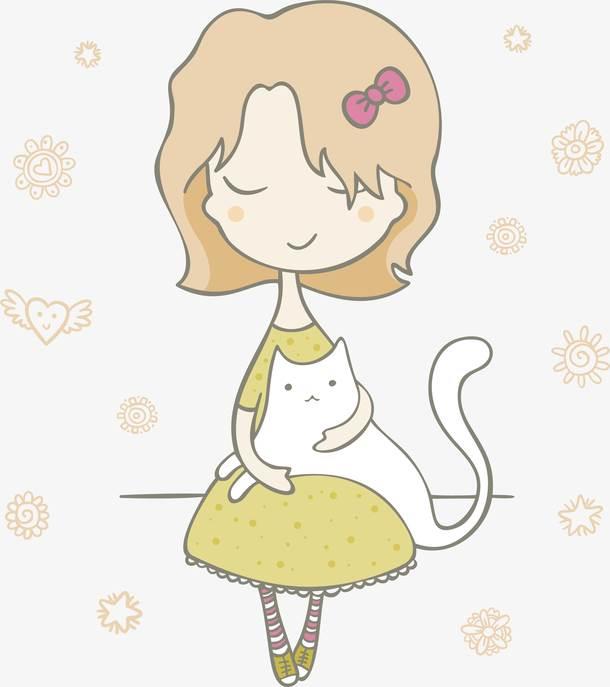 坐猫的简笔画图片大全 坐猫的简笔画图片大全可爱