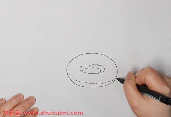 甜甜圈怎么画 甜甜圈简笔画简单易画彩色