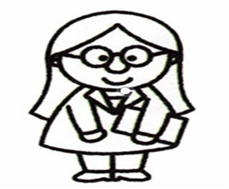 简笔画老师 简笔画老师怎么画