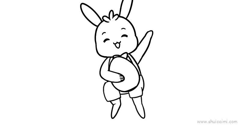 复活节兔子儿童画怎么画 复活节兔子简笔画顺序