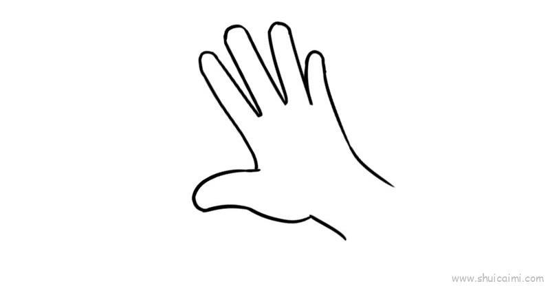 手儿童画怎么画 手简笔画画法