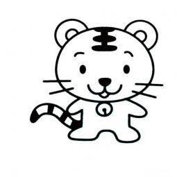小老虎简笔画 小老虎简笔画可爱呆萌