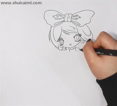 叶罗丽仙子菲灵简笔画怎么画 叶罗丽仙子菲灵简笔画步骤